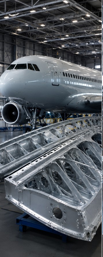 Aluminium-Leichtbauteile für Luftfahrtanwendungen